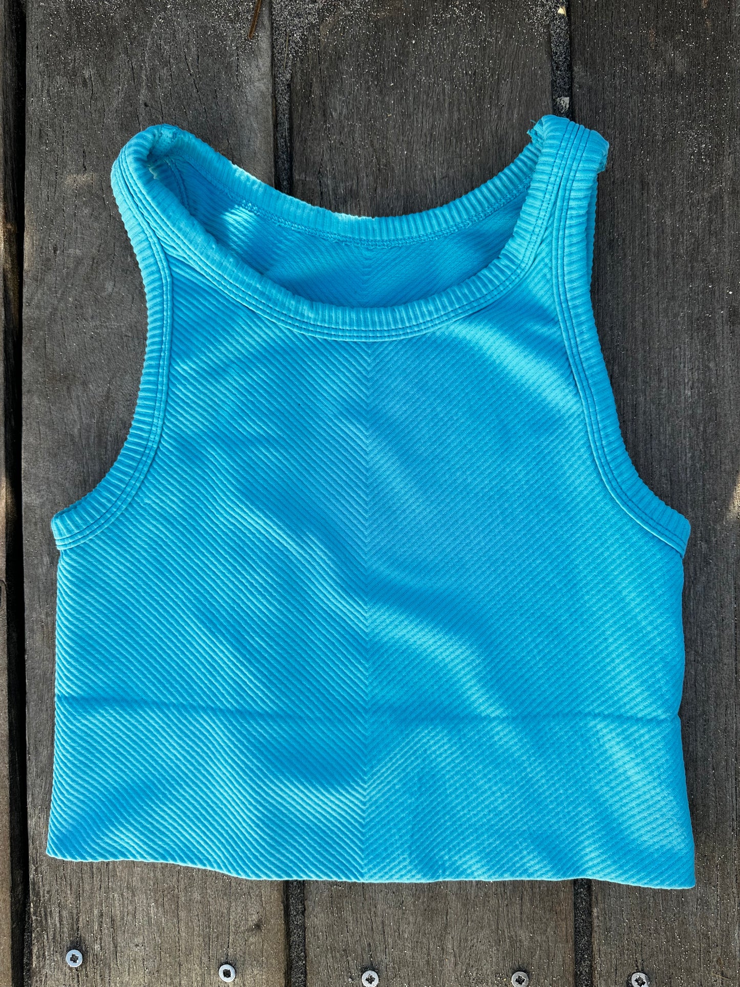 Coastal Chevron Crop Top