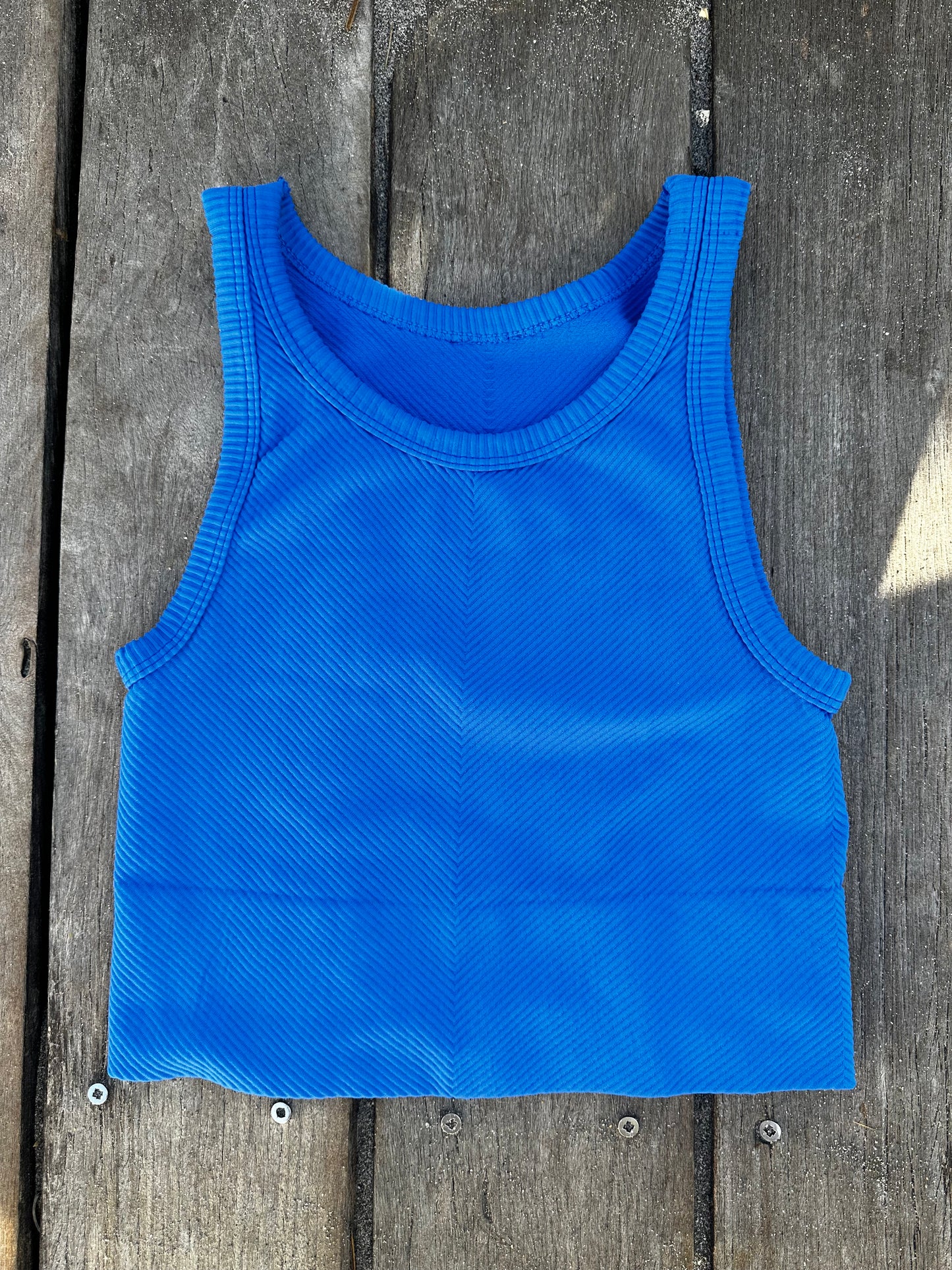 Coastal Chevron Crop Top
