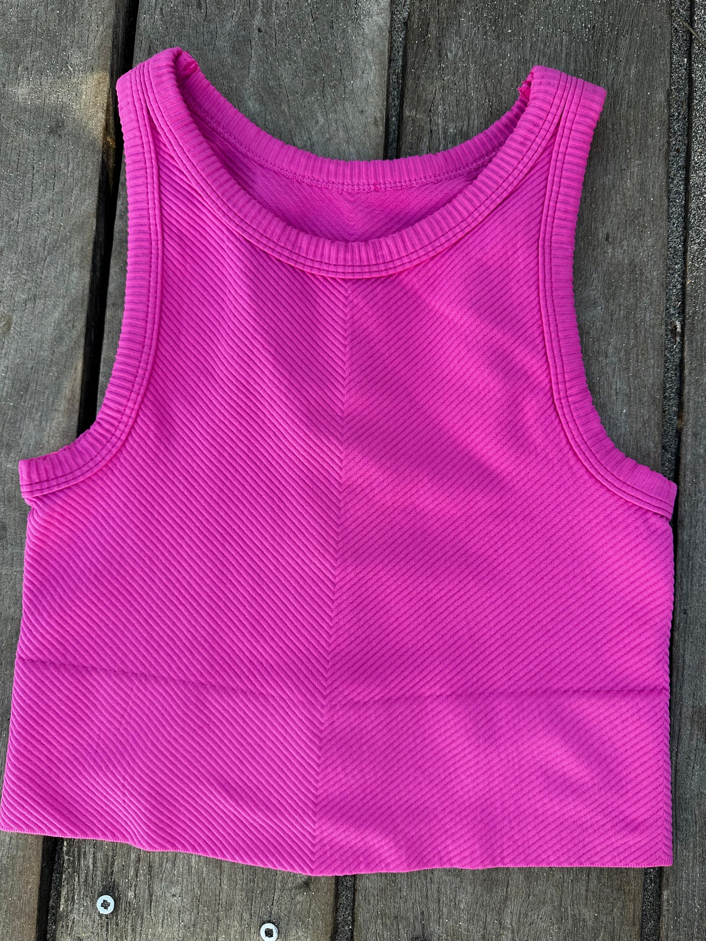 Coastal Chevron Crop Top