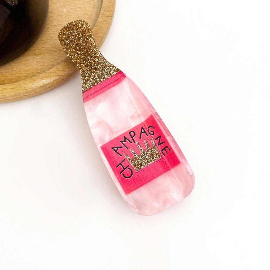 Champagne Glitter Hair Clip