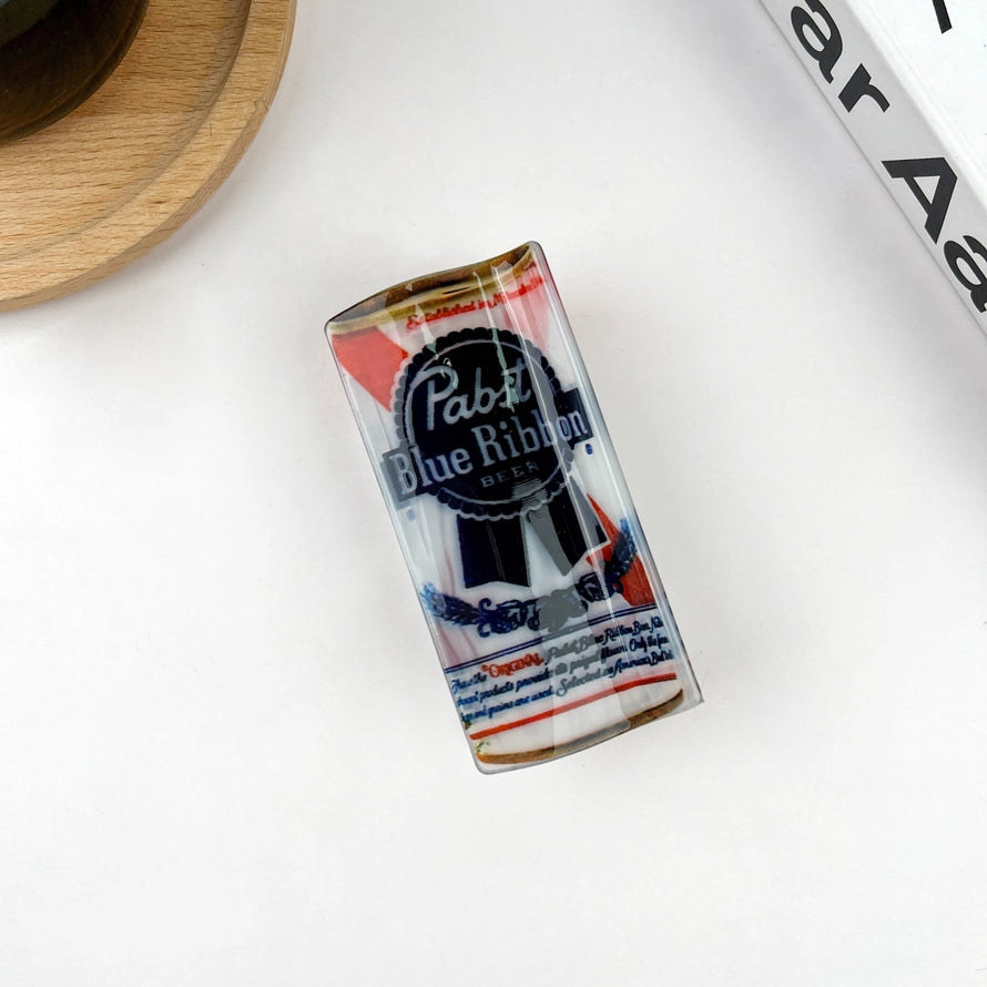 Pabst Blue Ribbon Hair Clip