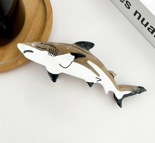 Shark (Gray) Claw Clip