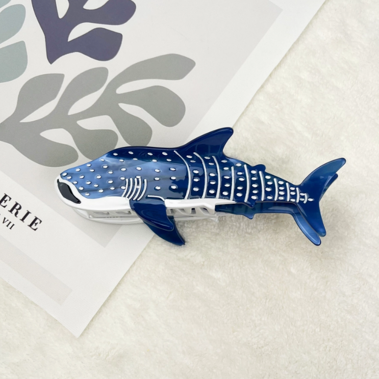Whale Shark (Blue) Claw Clip