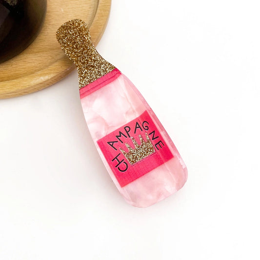 Champagne Glitter Hair Clip