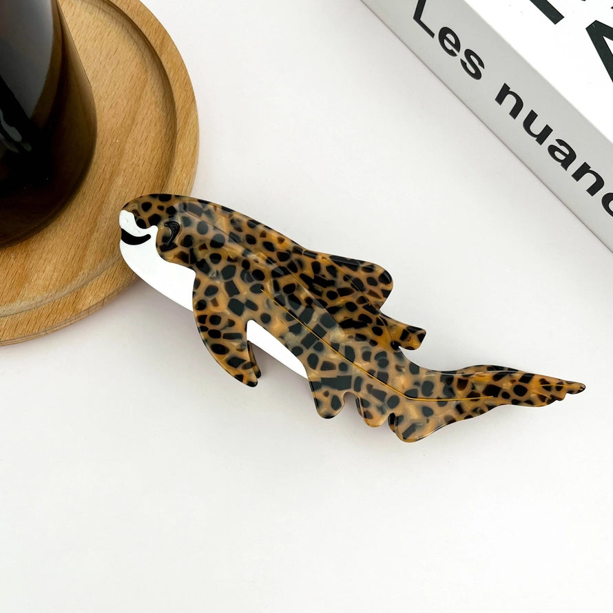 Leopard Shark Hair Clip