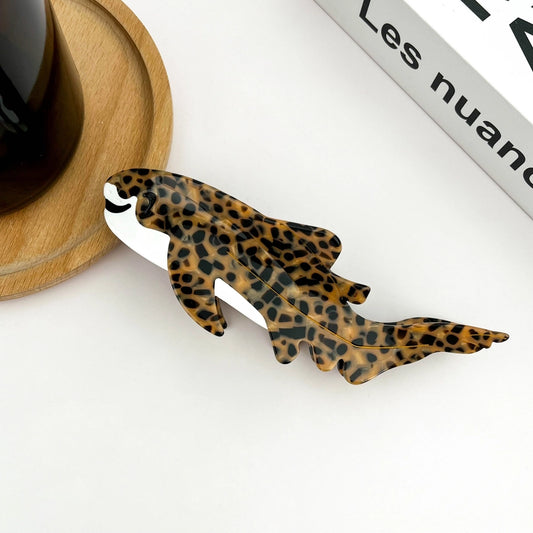 Leopard Shark Hair Clip